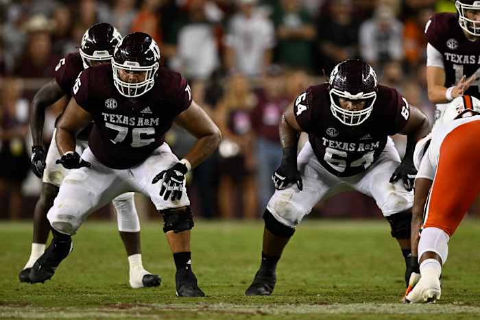 Texas A&M offensive lineman Layden Robinson